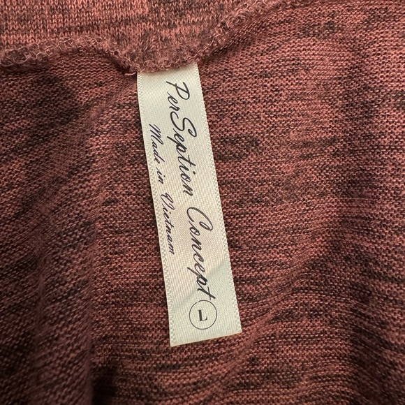 Perception Concept Rose Pink Cardigan- size L - Picture 6 of 7